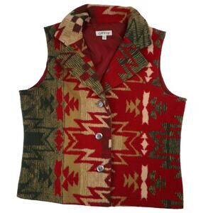 Vintage Orvis Southwestern Design Fleece Vest